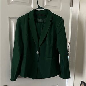 Women's dark green pantsuit